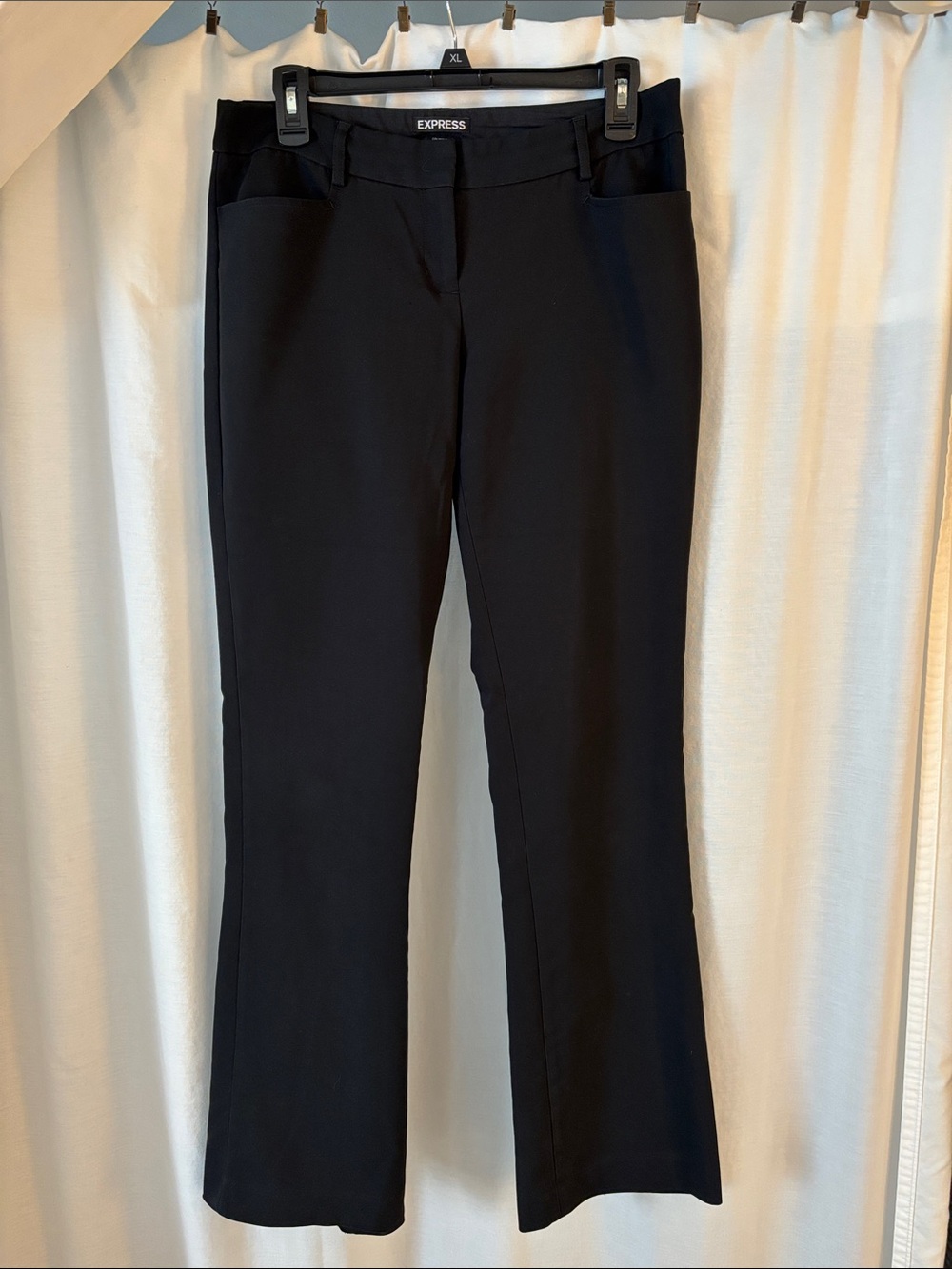 Express Black Tailored Bootcut Dress Pants